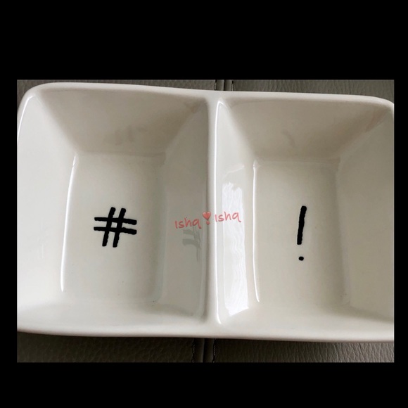 RAE DUNN Divided Hashtag# ! Tray Office Decor New - Picture 4 of 4